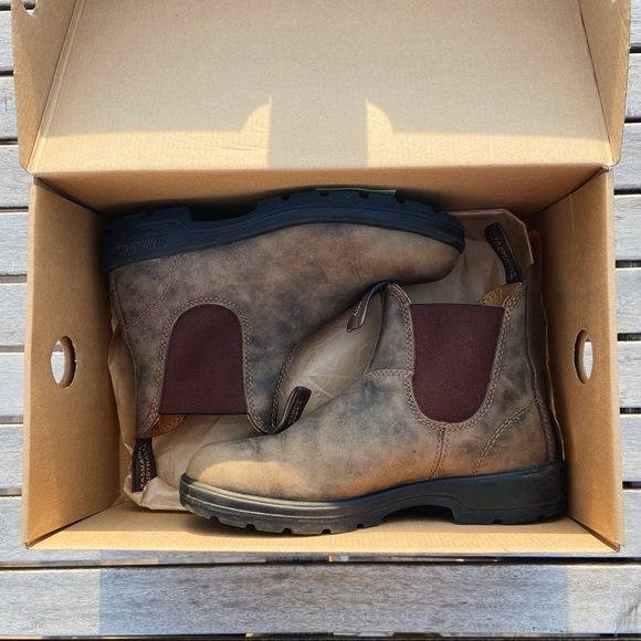 Blundstone 585 Rustic Brown Leather Boots 7.5 - Picture 1 of 10